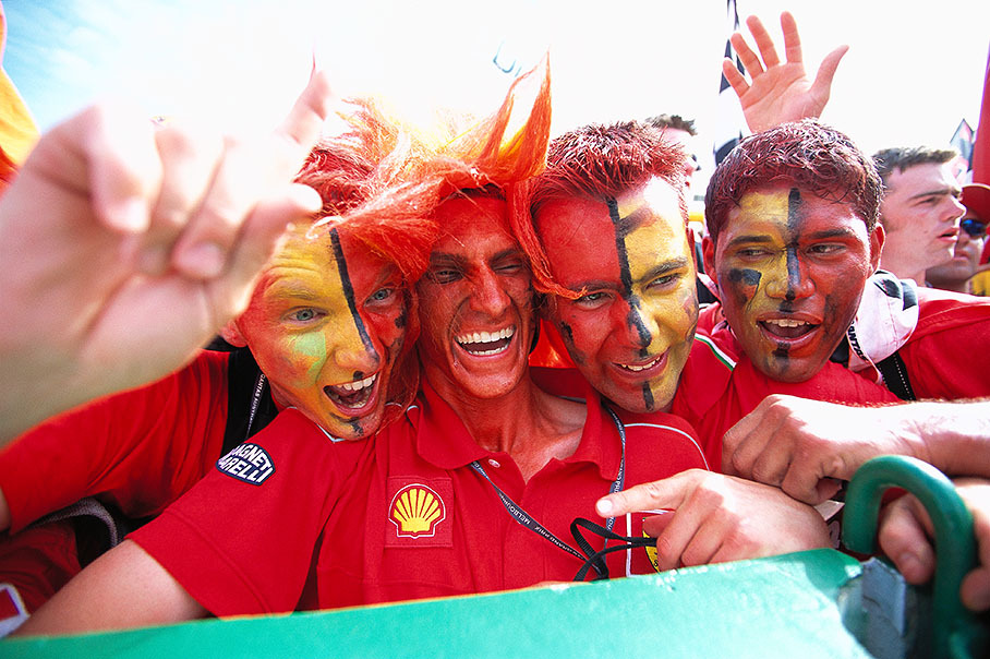 Ferrari fans ecstatic about Michael Schumacher's victory