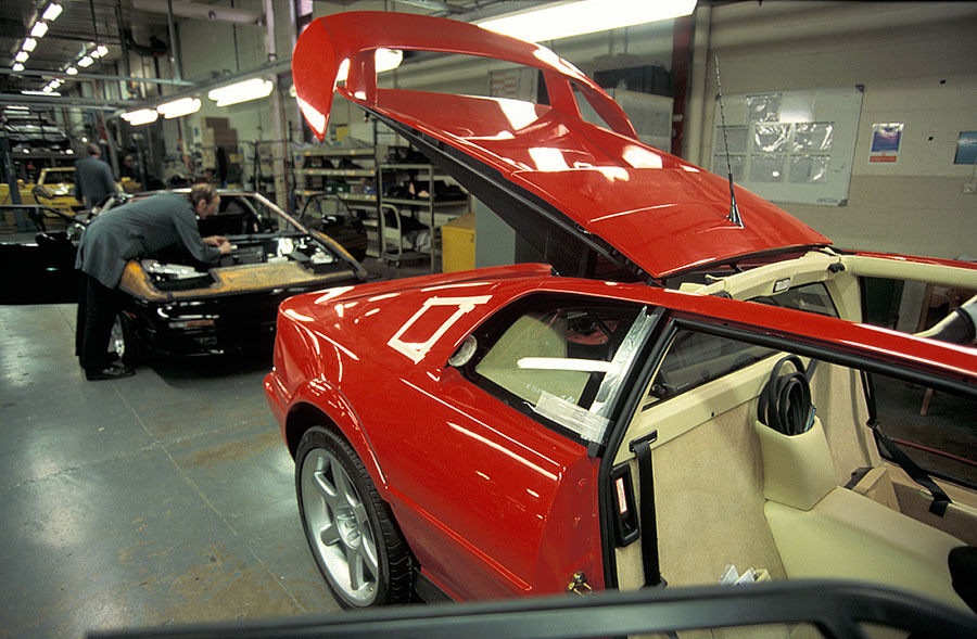 Lotus factory in Hethel, Norfolk, England 1999