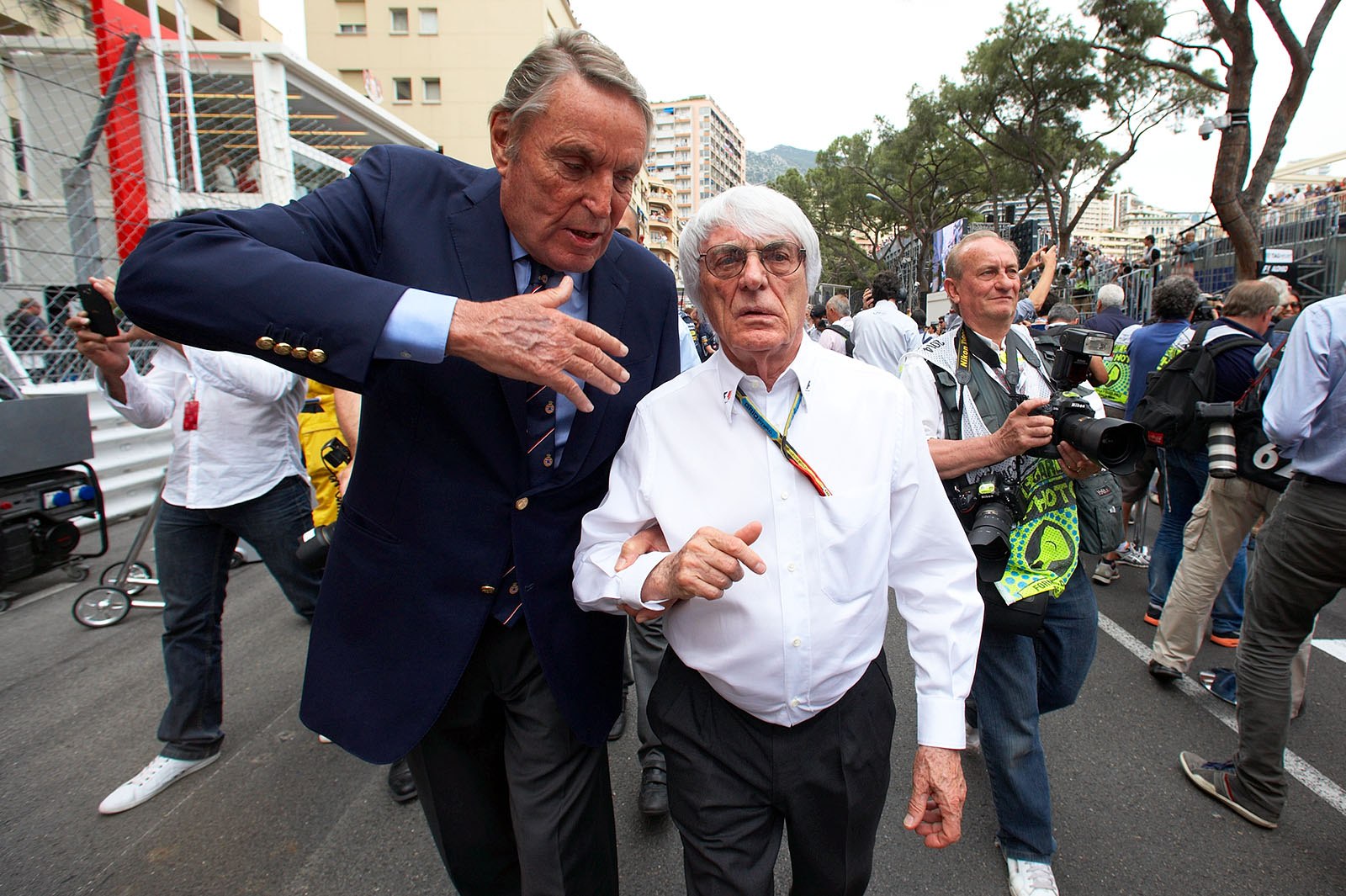 Michel Boeri and Bernie Ecclestone on the grid. Boeri is the current president of the FIA's Senate, a Vice-President of the World Motor Sport Council and also also the president of the Automobile Club de Monaco.