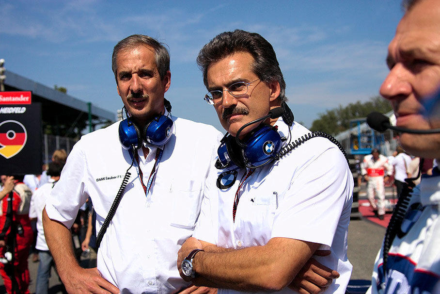 Member of the Board of BMW Dr. Klaus Draeger and BMW Motorsport director Dr. Mario Theissen on the grid