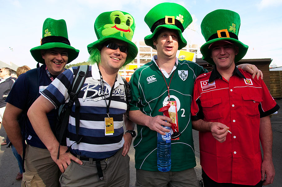 Race fans from Ireland