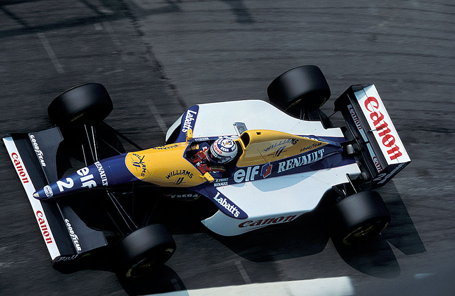 Alain Prost on Williams-Renault, French GP 1993