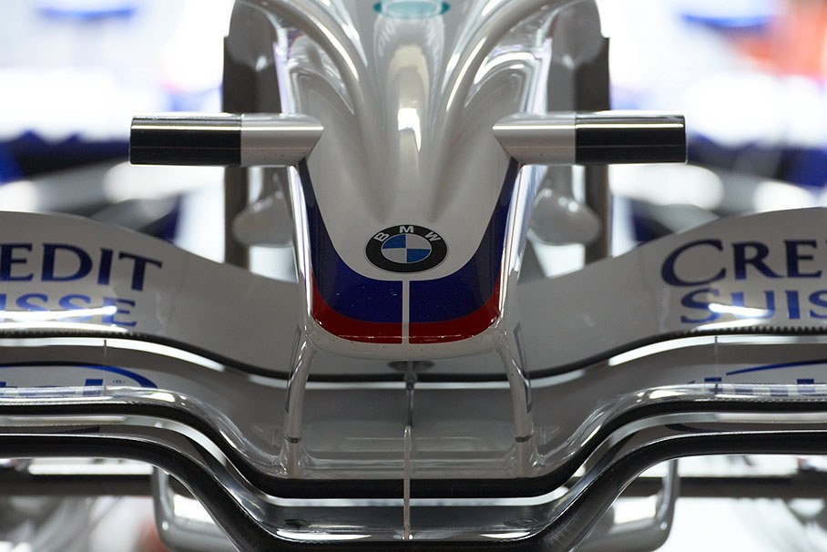 A BMW Sauber nose cone tip