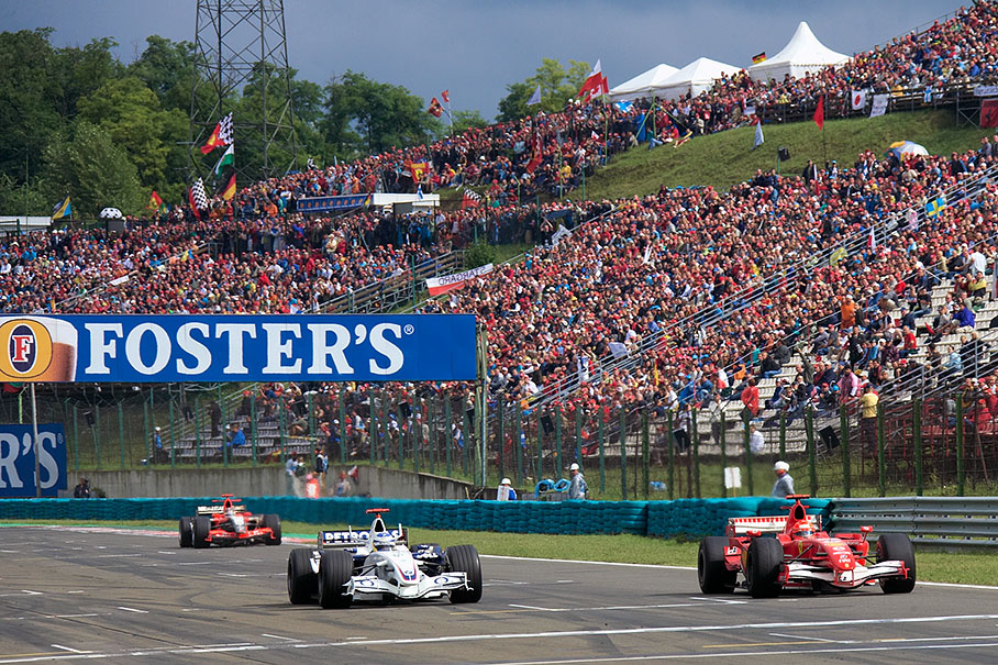 Michael Schumacher falling further back