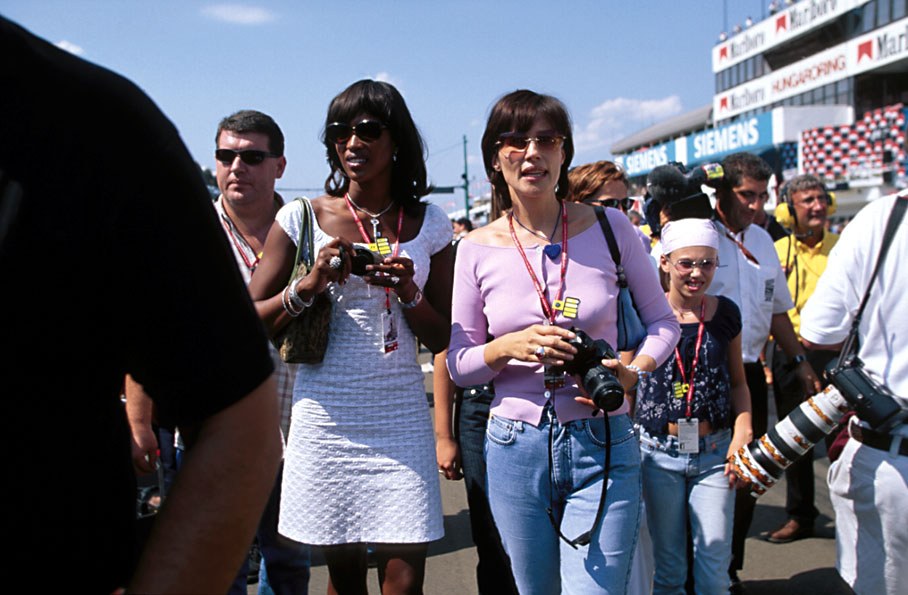 Top model Naomi Campbell with Ecclestone's Croatian wife Slavica