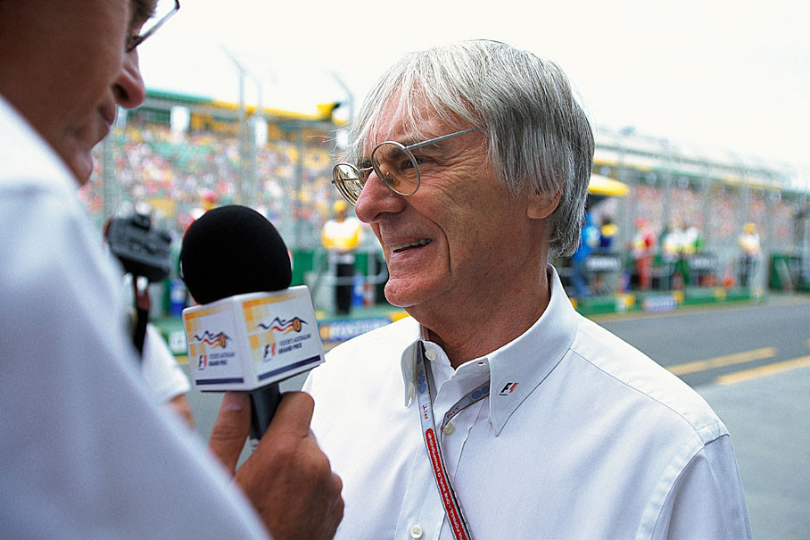 Bernie Ecclestone being interviewed