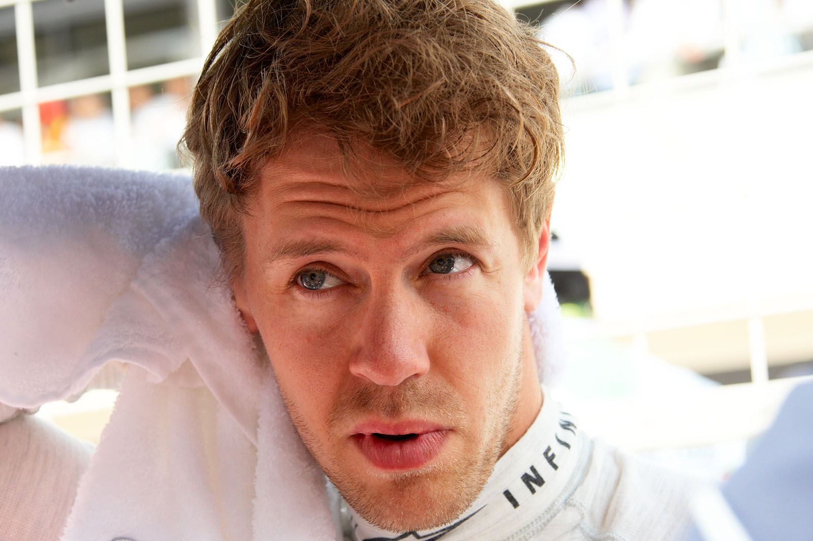 Sebastian Vettel, Red Bull Racing, prepares for the race