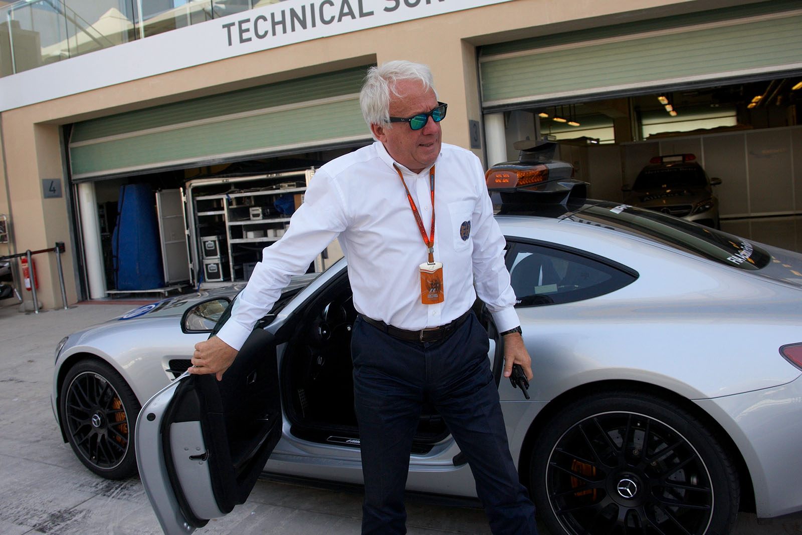FIA race director and safety delegate, Charlie Whiting