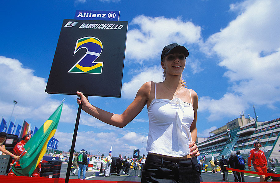 Barrichello's grid girl