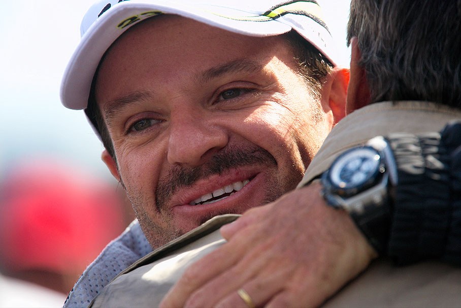 The winning 'oldtimer' Rubens Barrichello