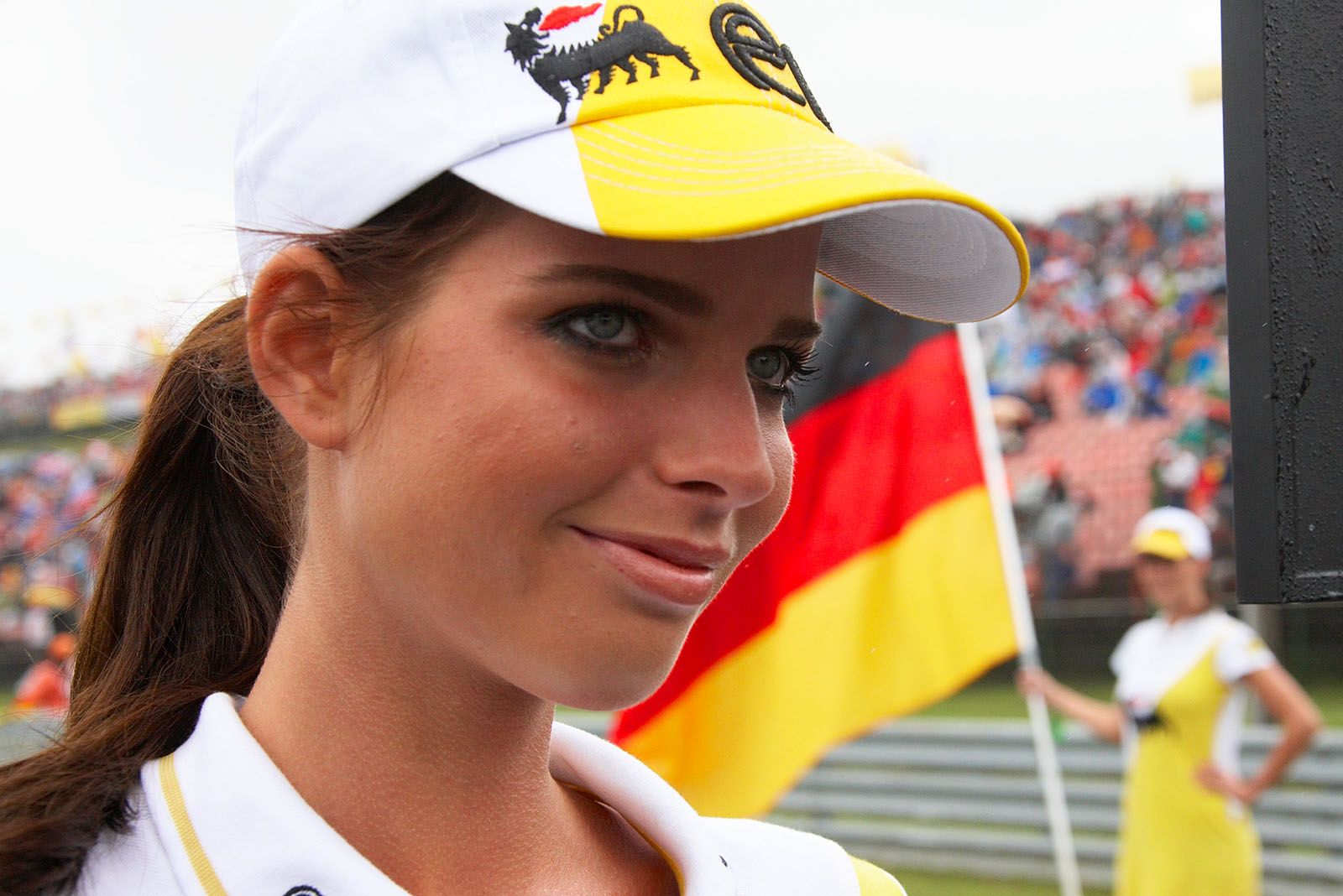 A grid girl