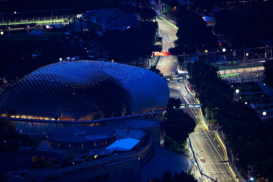A bird's view at Singapore track