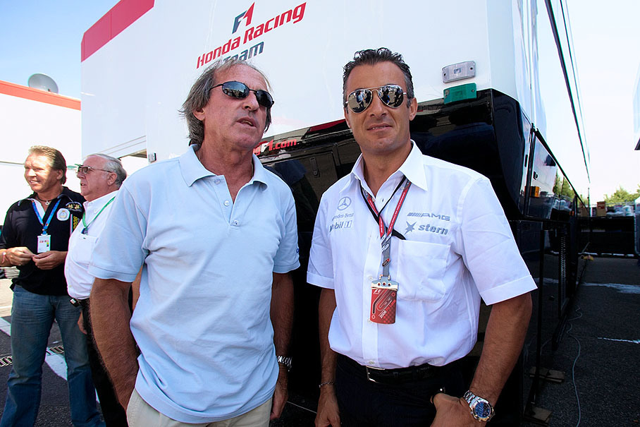 F1 legends Jacques Laffite and Jean Alesi