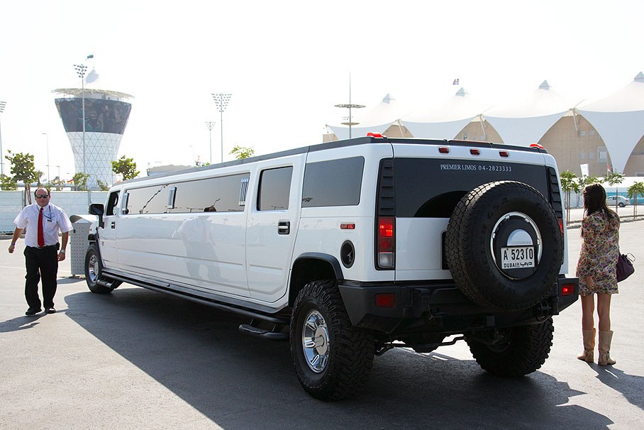 An offroad limousine provides a comfortable transfer