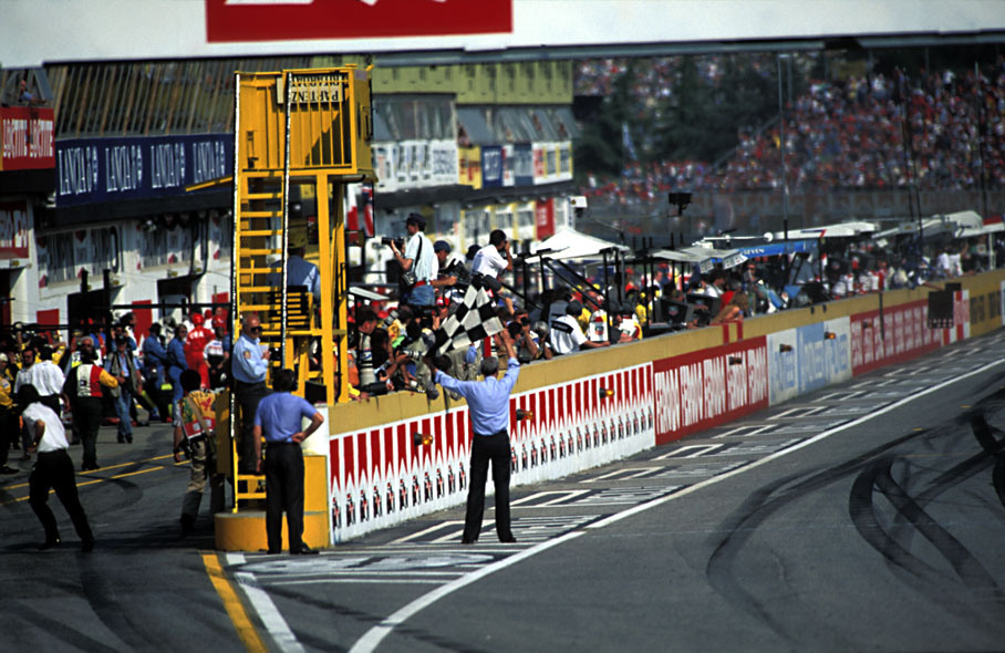 Finish of the tragic San Marino GP 1994