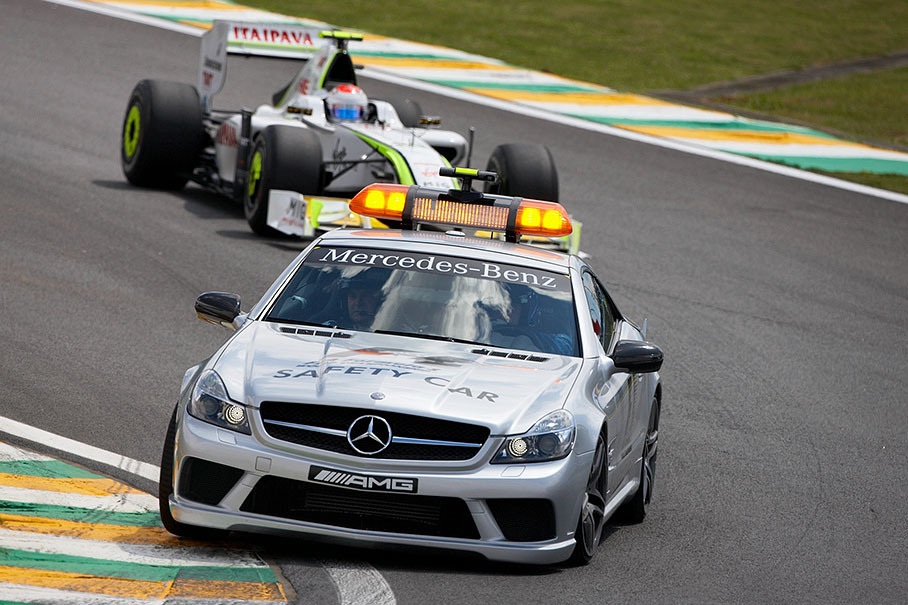 The safety car takes another tour