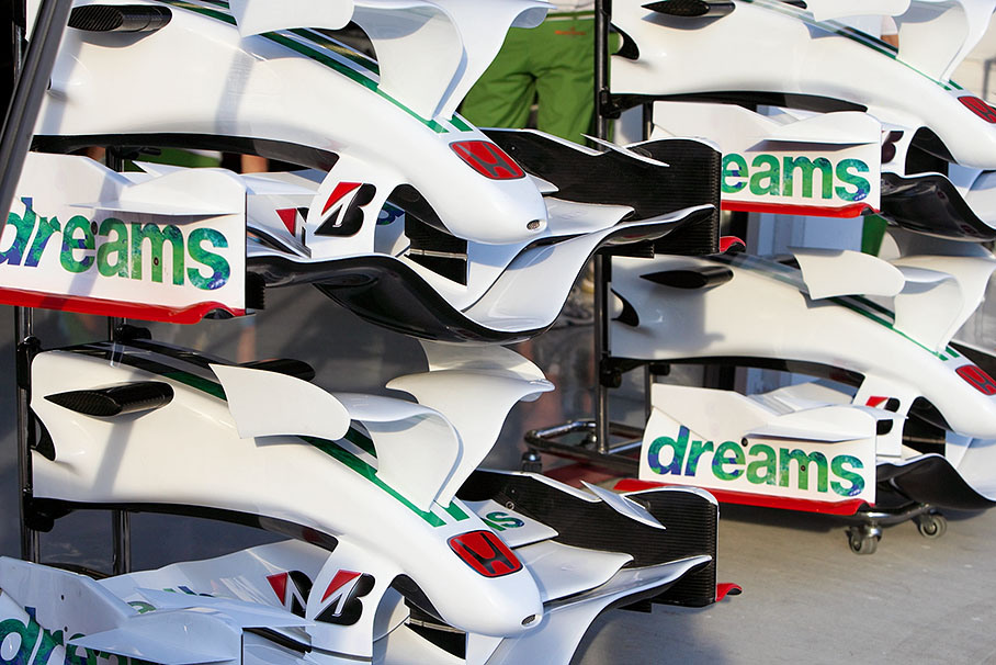 Honda nose cones with attached front wings