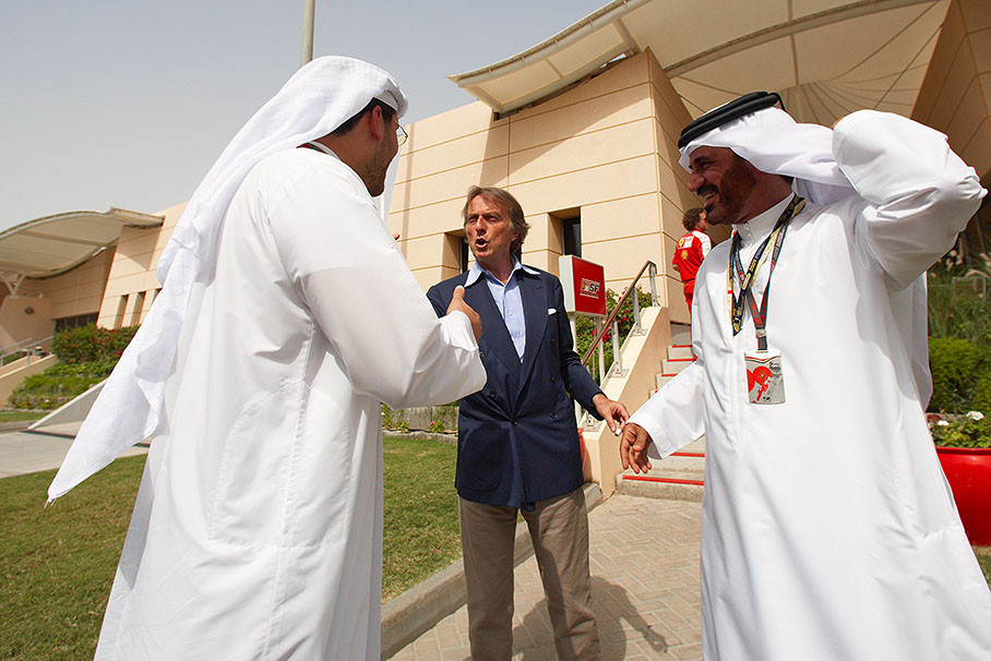 Ferrari's Luca di Montezemolo meets oriental VIPs