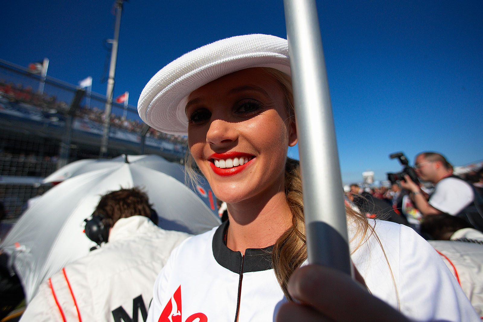 and a grid girl