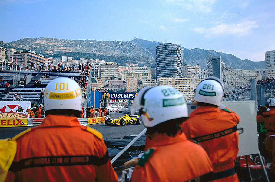 Marshals watching Monaco race action