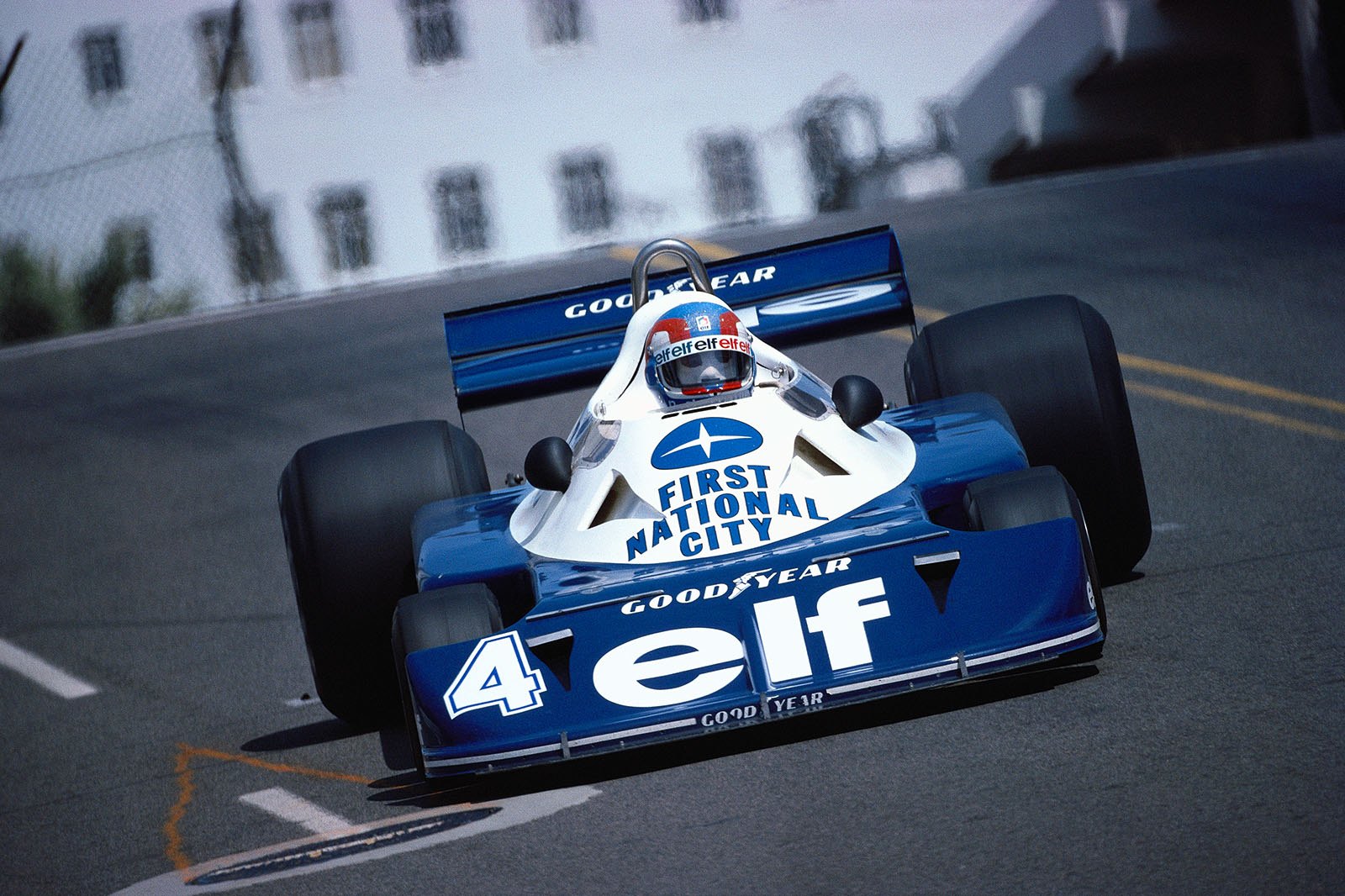 Tyrrell driver, Frenchman Patrick Depailler, US Grand Prix West, Long Beach, 1977
