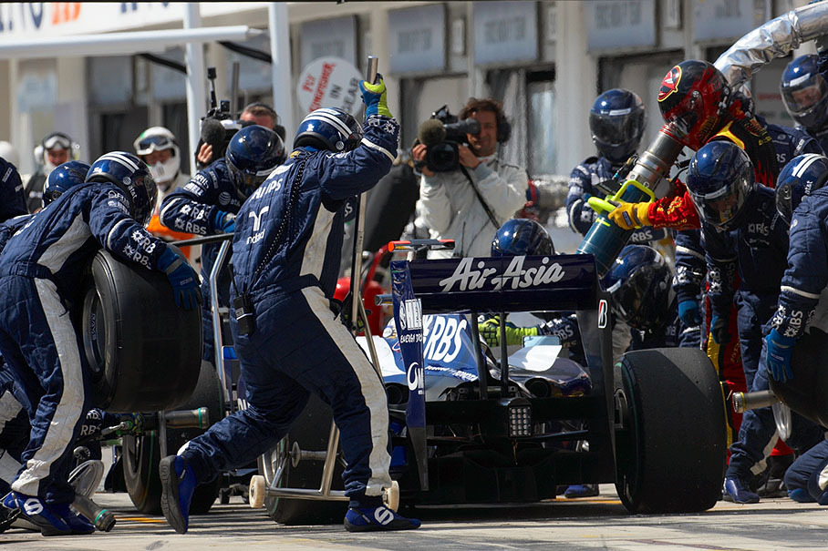Pit stop of Nico Rosberg, Williams