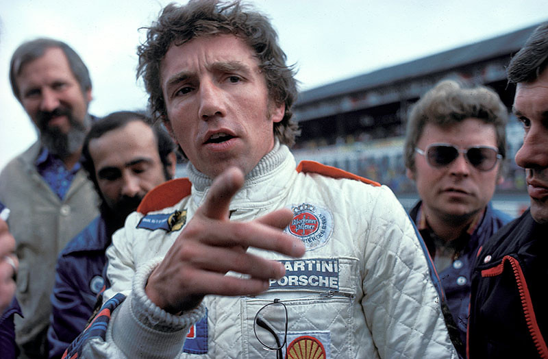 Brabham driver Rolf Stommelen, German GP Nuerburgring 1976