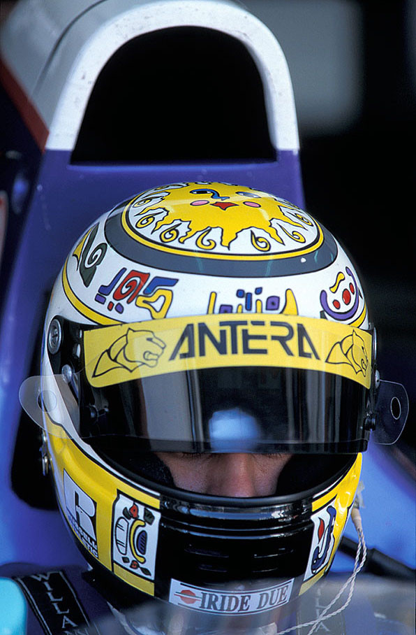 Domenico 'Mimmo' Schiattarella's colourful helmet design