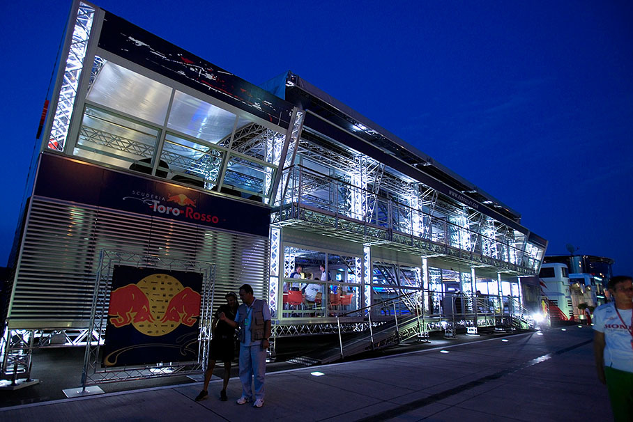 Red Bull's and Toro Rosso's so-called 'energy station' ensures thirst-quenching pit stops