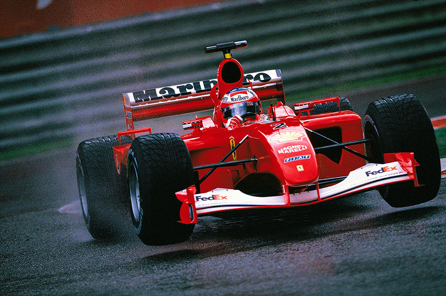 Barrichello in his Ferrari
