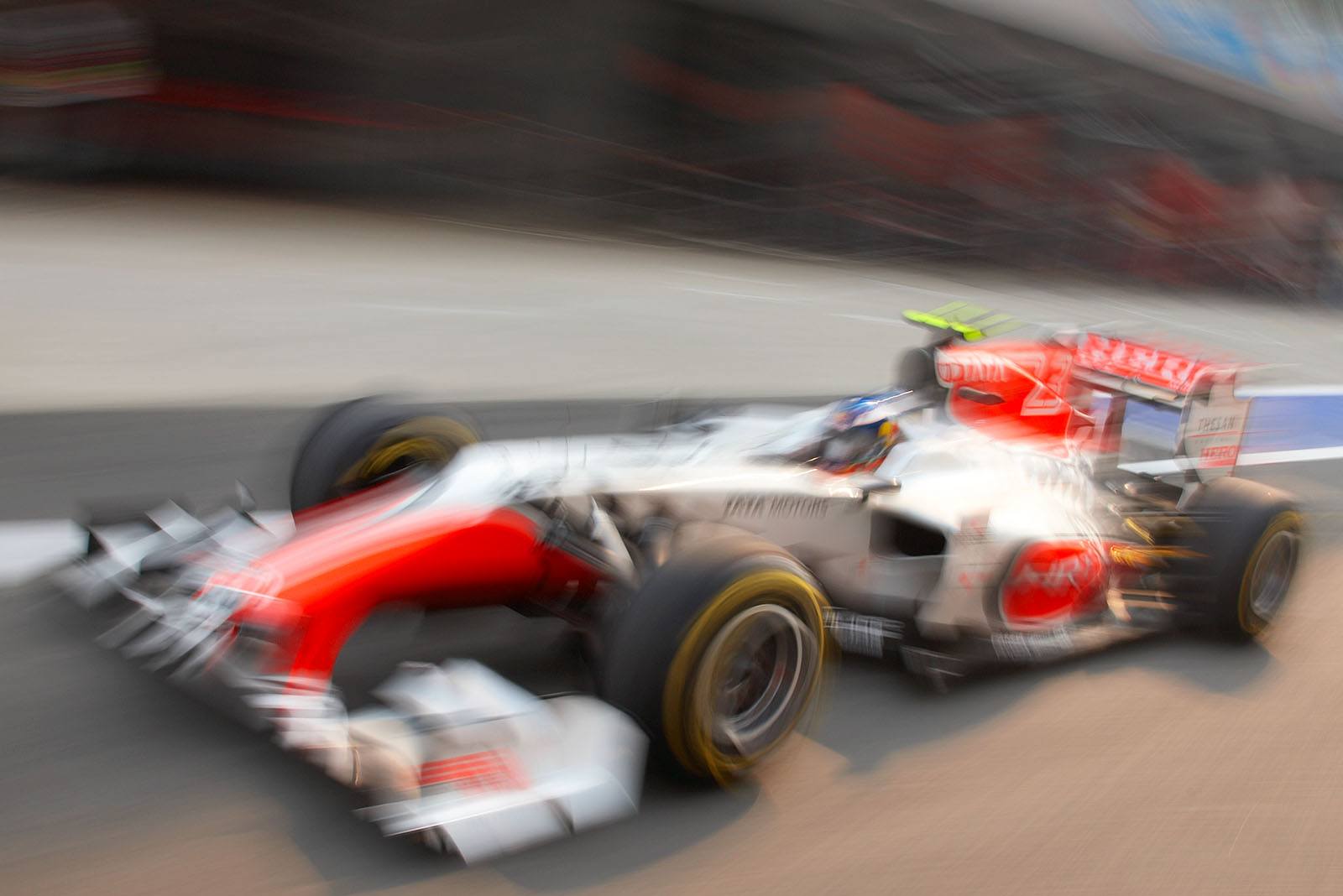 Daniel Ricciardo in a HRT-Cosworth