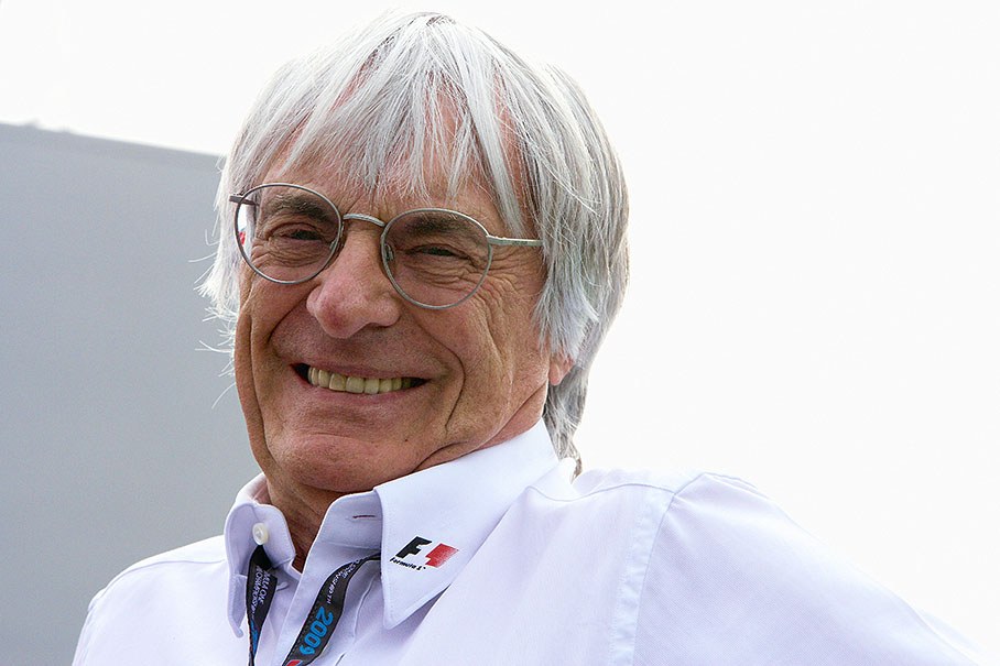 Bernie Ecclestone in a good mood