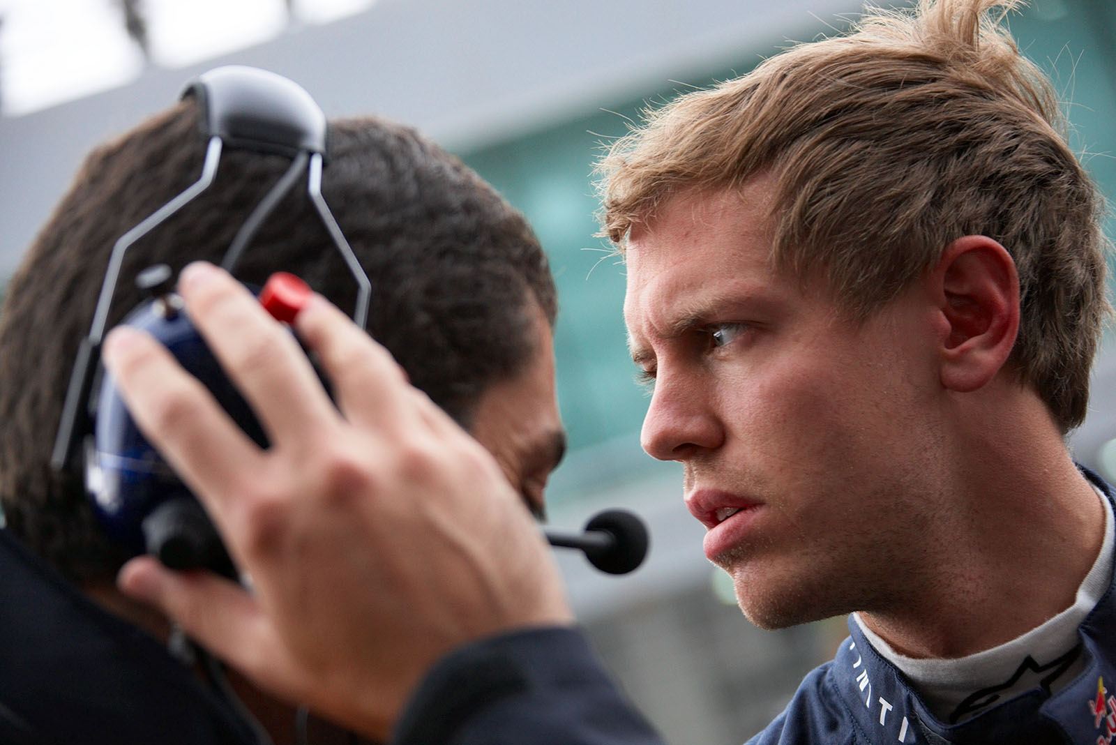 Sebastian Vettel, Red Bull Racing, shortly before the race