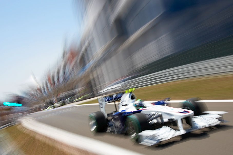 Nick Heidfeld, BMW Sauber F1, at pit lane exit