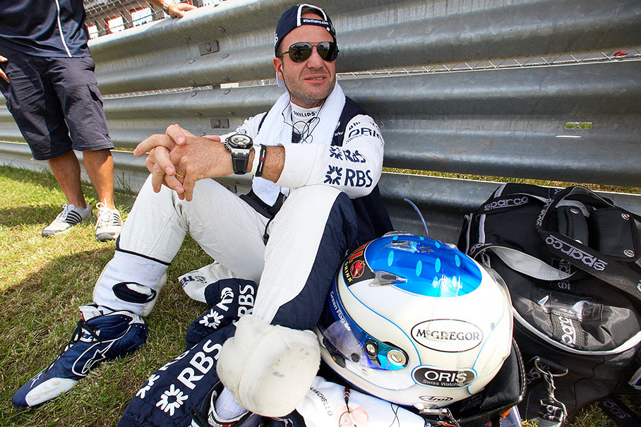 Rubens Barrichello, Williams, besides the grid before the race