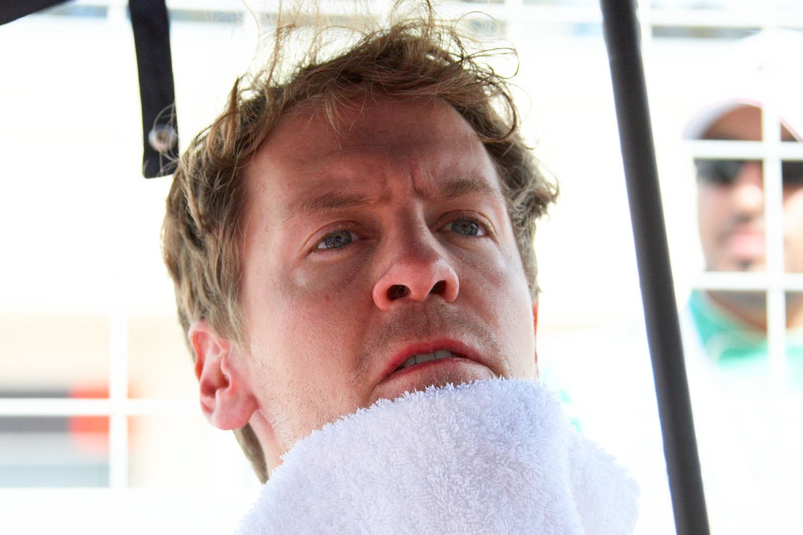 Sebastian Vettel, Red Bull Racing, prepares for the race