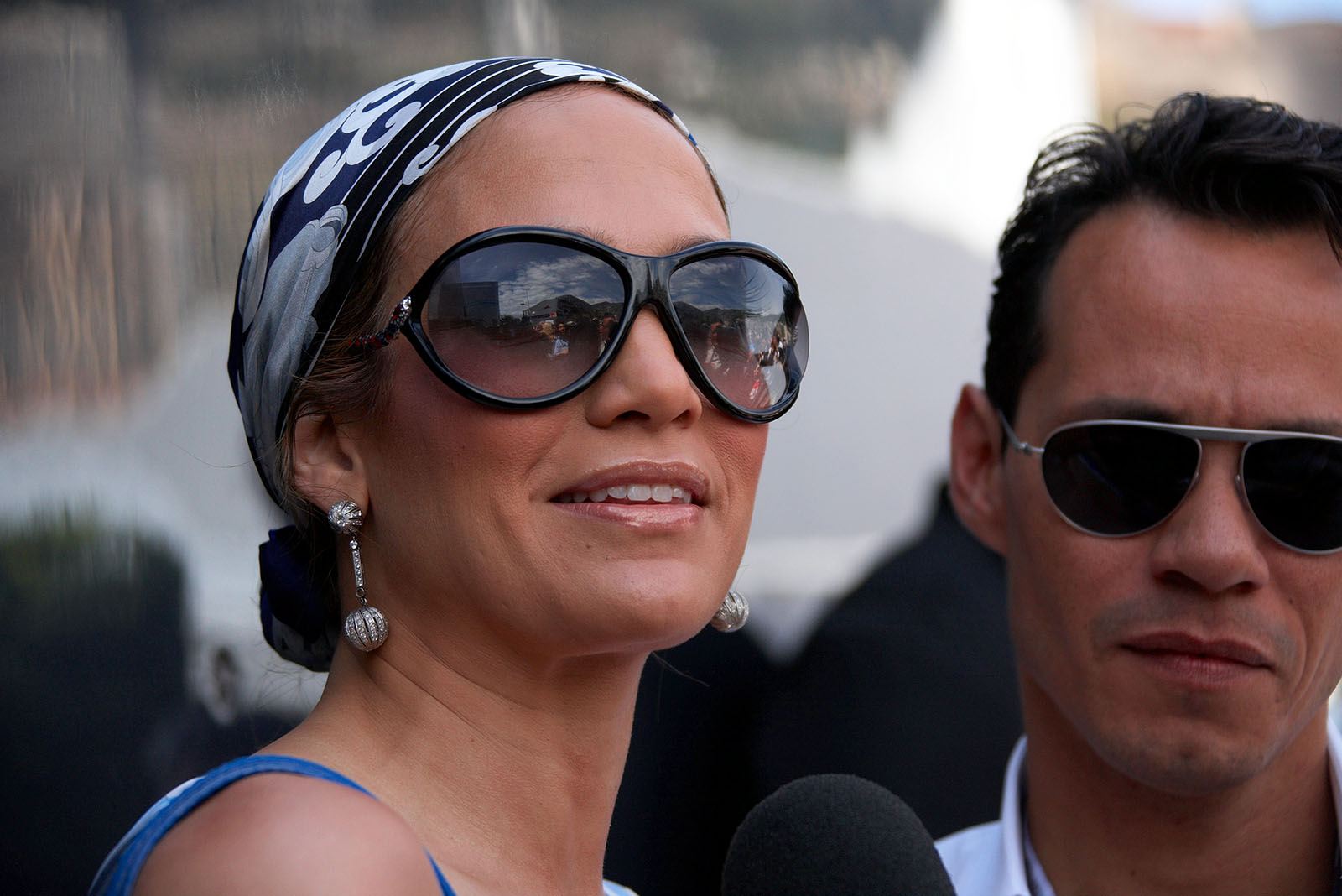 Jennifer Lopez with her husband Mark Anthony