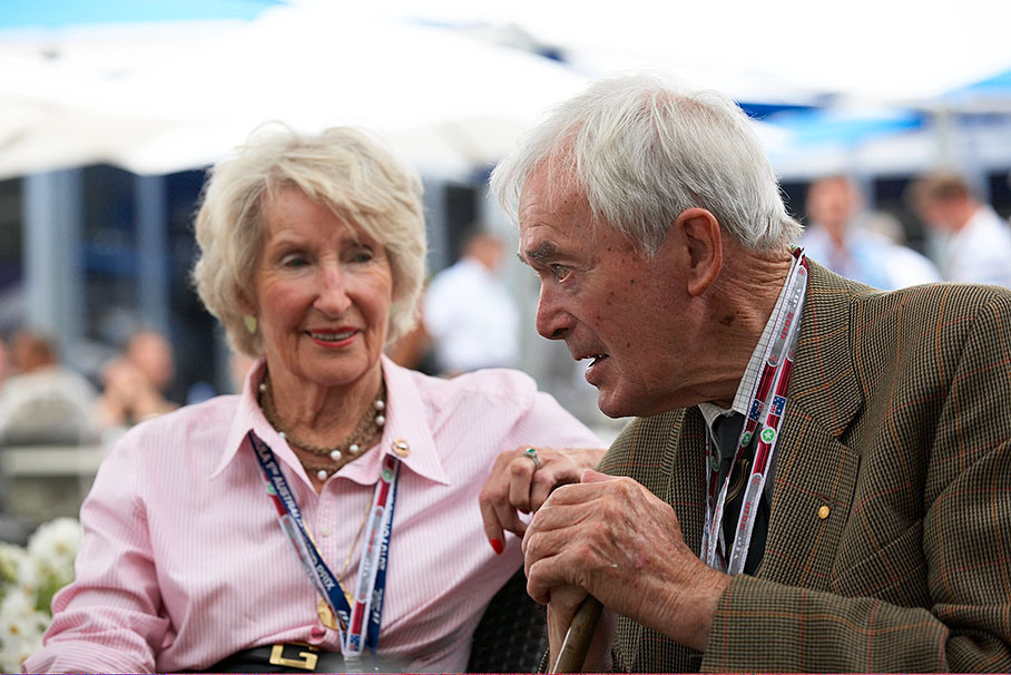 Australier "Tony" Owen Gaze, 90 Jahre, hochdekoriertes Fliegerass aus WW2, 3 GPs 1952 Saison