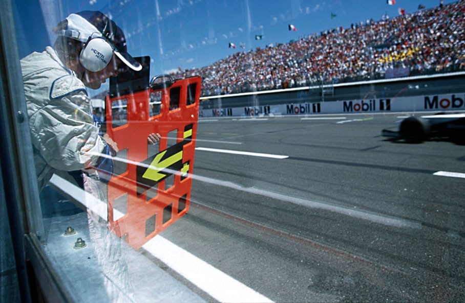 Driver to the pits