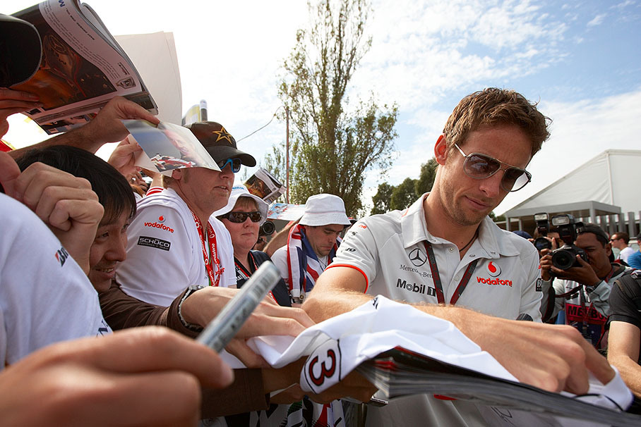 Reigning World Champion Jenson Button