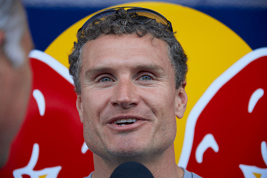 David Coultard gives an interview