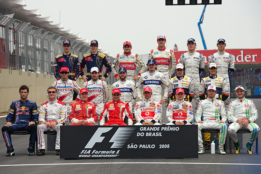 The annual season's end group photo of all drivers together