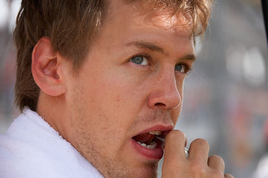 Sebastian Vettel, Red Bull Racing, thoughtful before the race