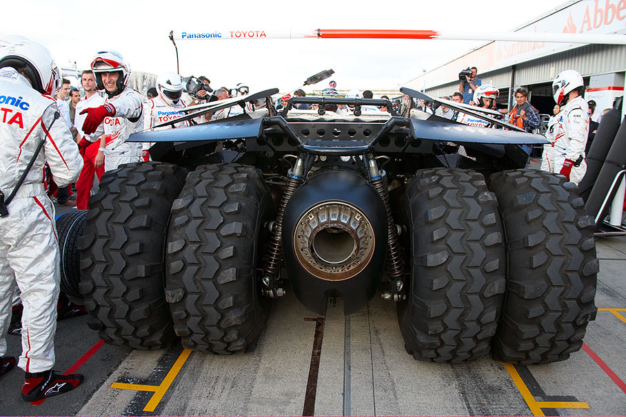 Promotional event of Toyota team and Batman movie The Dark Knight.