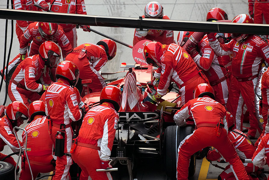 Pitstop of Kimi Raikkonen, Scuderia Ferrari