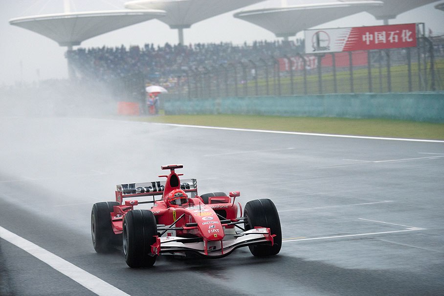 Michael Schumacher on a flying lap
