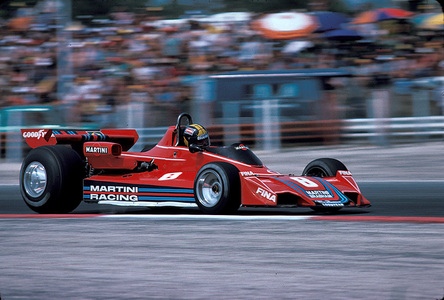Carlos Pace on Brabham-Alfa Romeo BT45