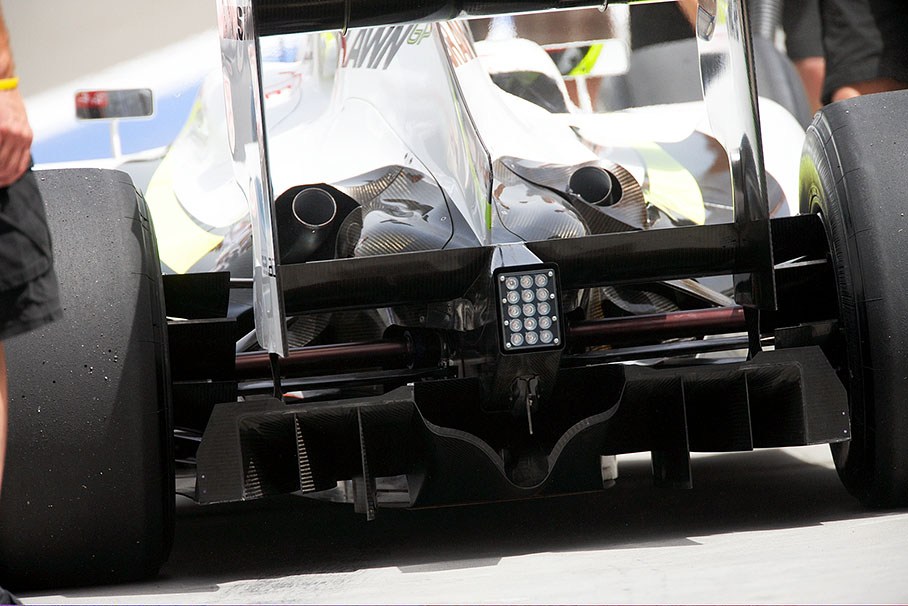 Diffusor on a Brawn GP car.
