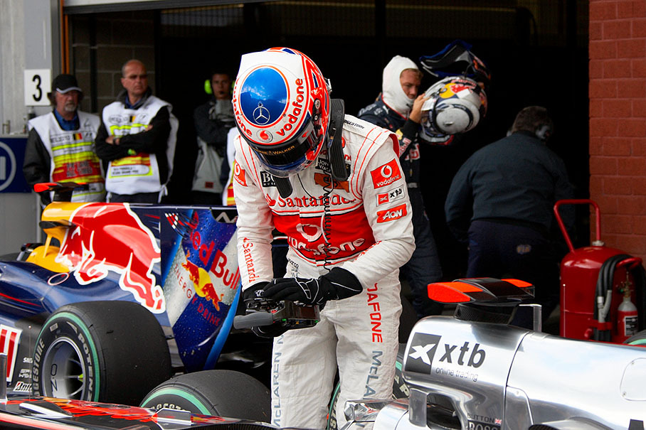 Lewis Hamilton, McLaren Mercedes, qualifies second