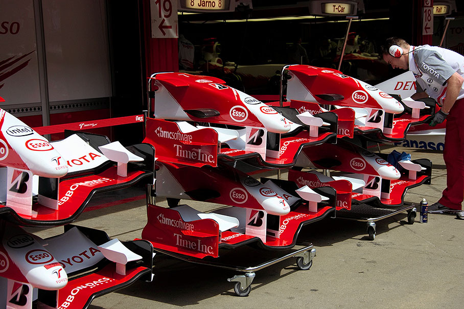 Well prepared Toyota nose cones